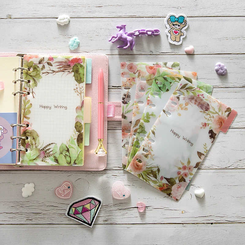 pvc  Colored Index Tabs, planner dividers,  tab dividers