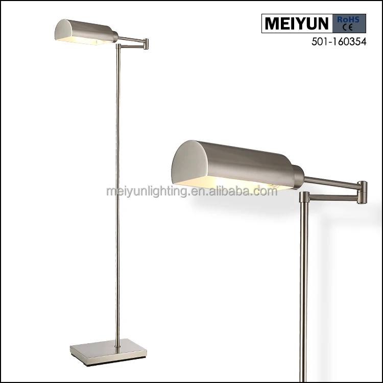 Industrial Floor Lamp Dimmable Standing lamp with Adjustable Reading Lamp, Energy-Saving LED Bulbs, Floor Lamp for Living Room