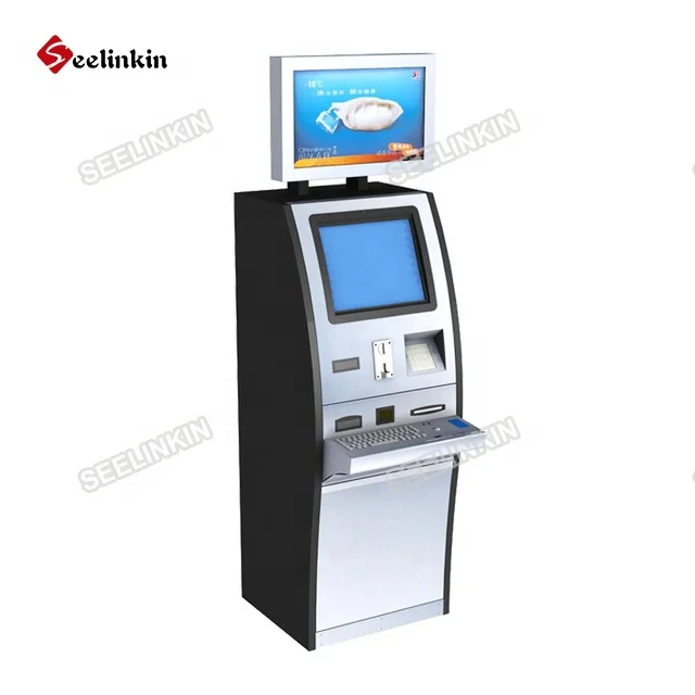 Dual Touch Screen Display Atm Price Lottery Ticket Printing Self-service Banking Bus Vending Billing Machine