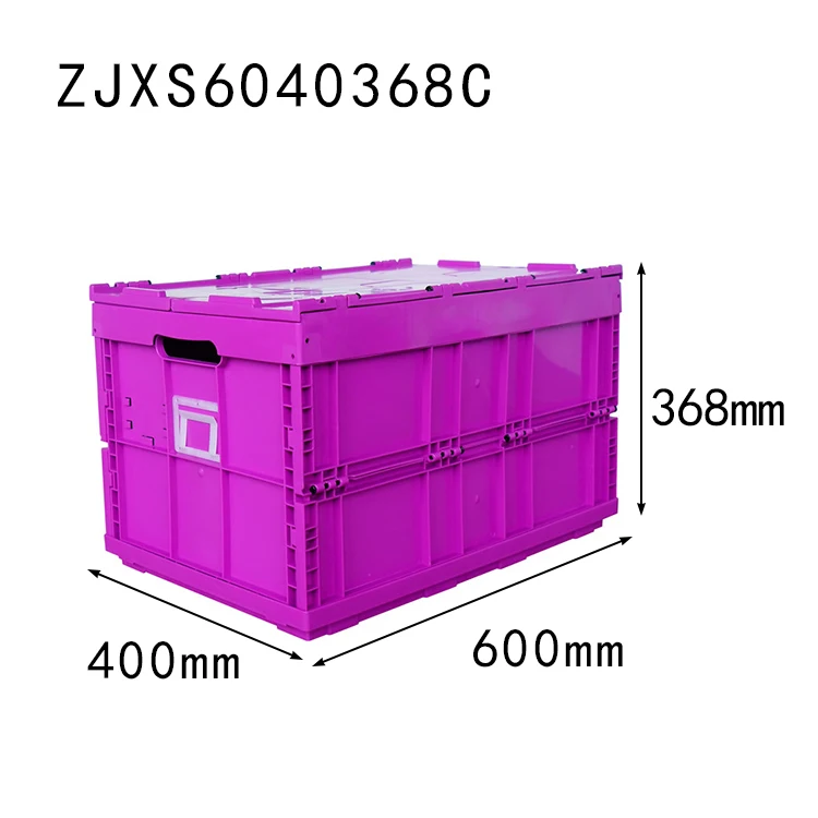70 litre plastic crate solid box plastic material moving crate foldable container storage tool storage plastic crates orange