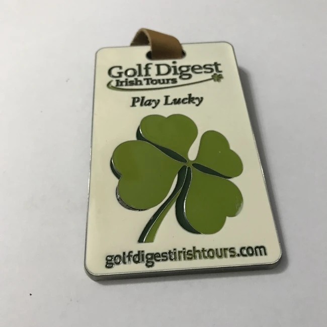 Metal Golf member bag name plate tags with high quality