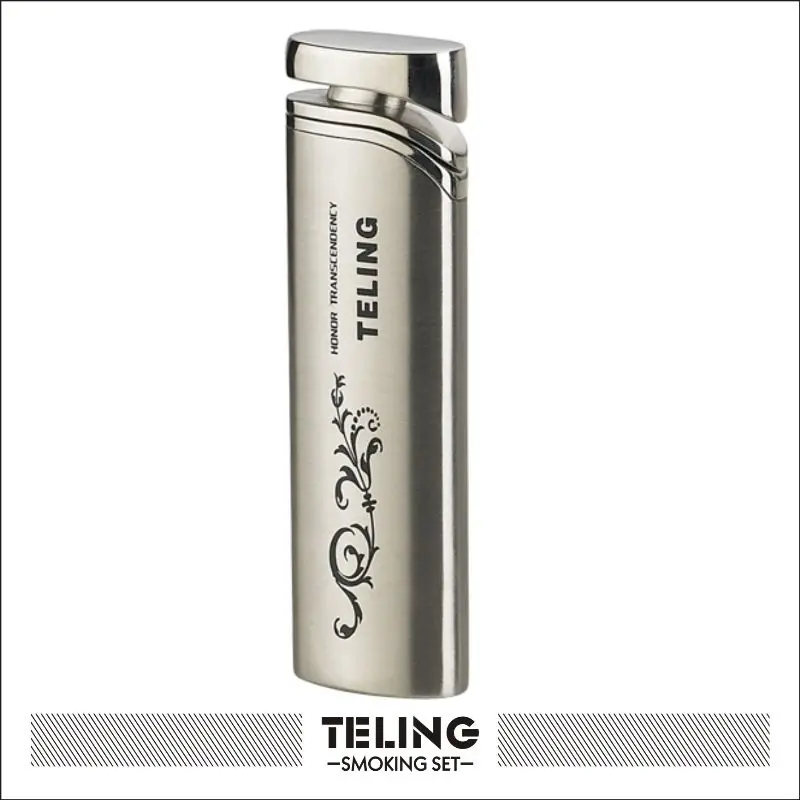 New fashion lighter flower logo Refillable Butane Gas lighter