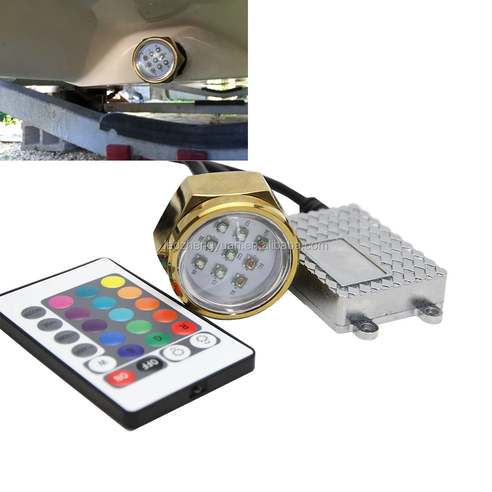 Подводный светодиодный Пробка сливного отверстия для лодок, 27w Морской Пробка сливного отверстия для светодиодных ламп