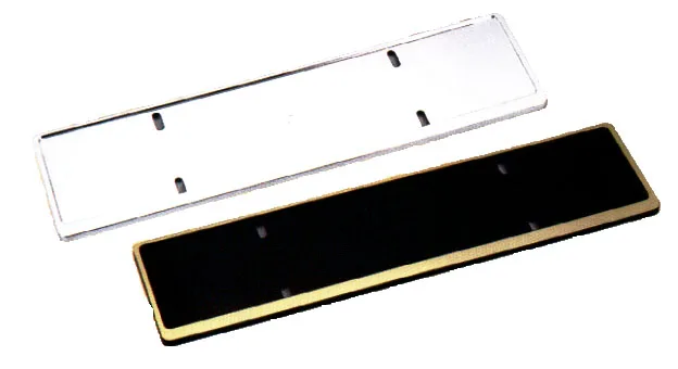 Black plastic blank car number plate(542x136mm) from Taiwan