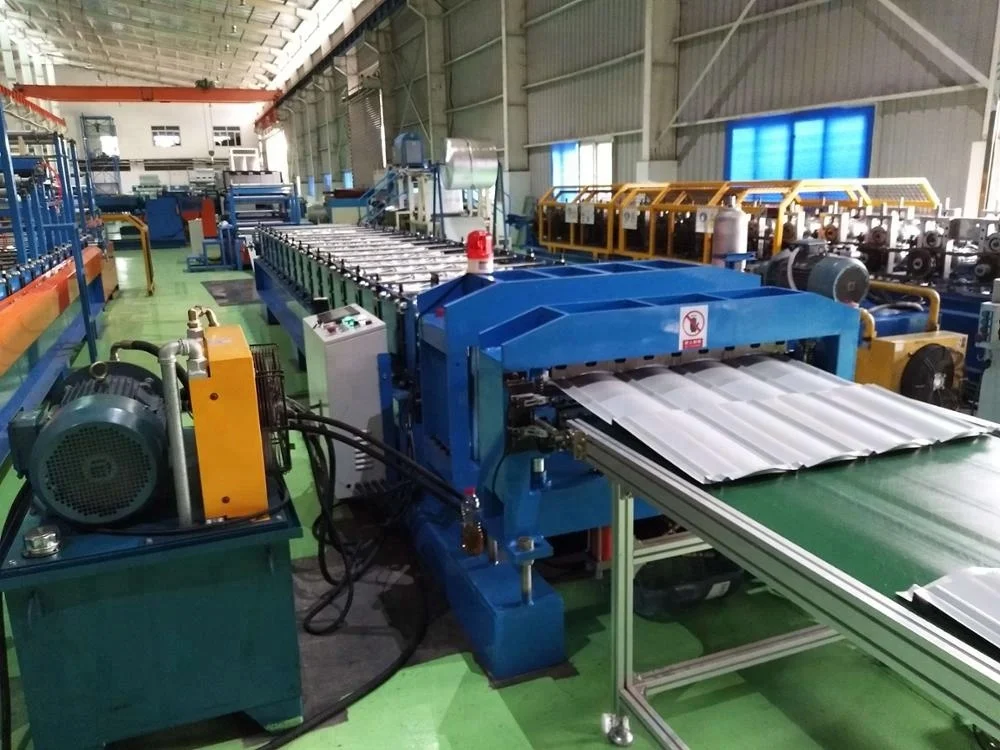 Good quality roof tile making machine galzed tile forming machine
