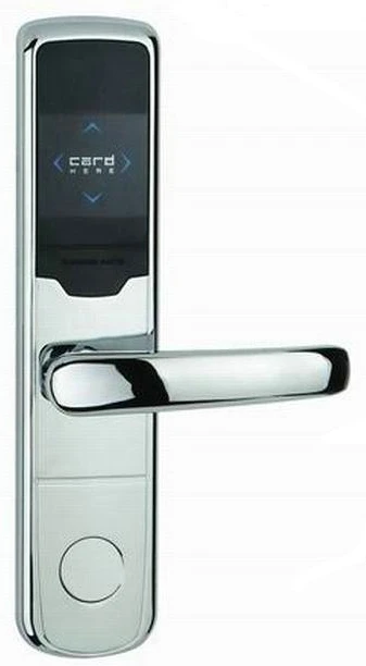 Battery box inside long mortise electronic hotel lock PY-8360