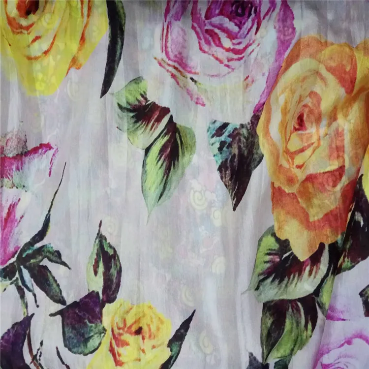 china supplier mulberry plain silk printed fabric