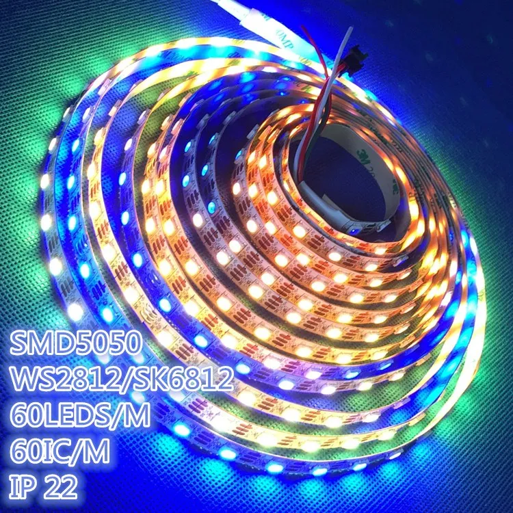 SK6812 or WS2812, RGB LED Strip 60 Pixels/m 50 50 rgb led strip