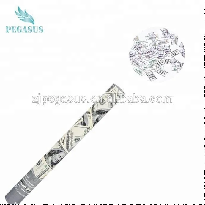 Wholesale party supply dollar money confetti cannon for celebration