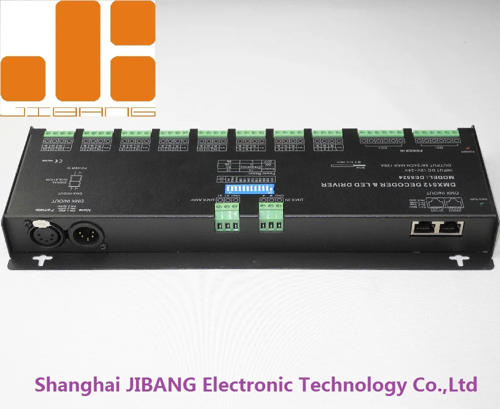 High Frequency 5Ax24CH Constant Voltage Signal Amplifier Function DMX512 Decoder DE8524