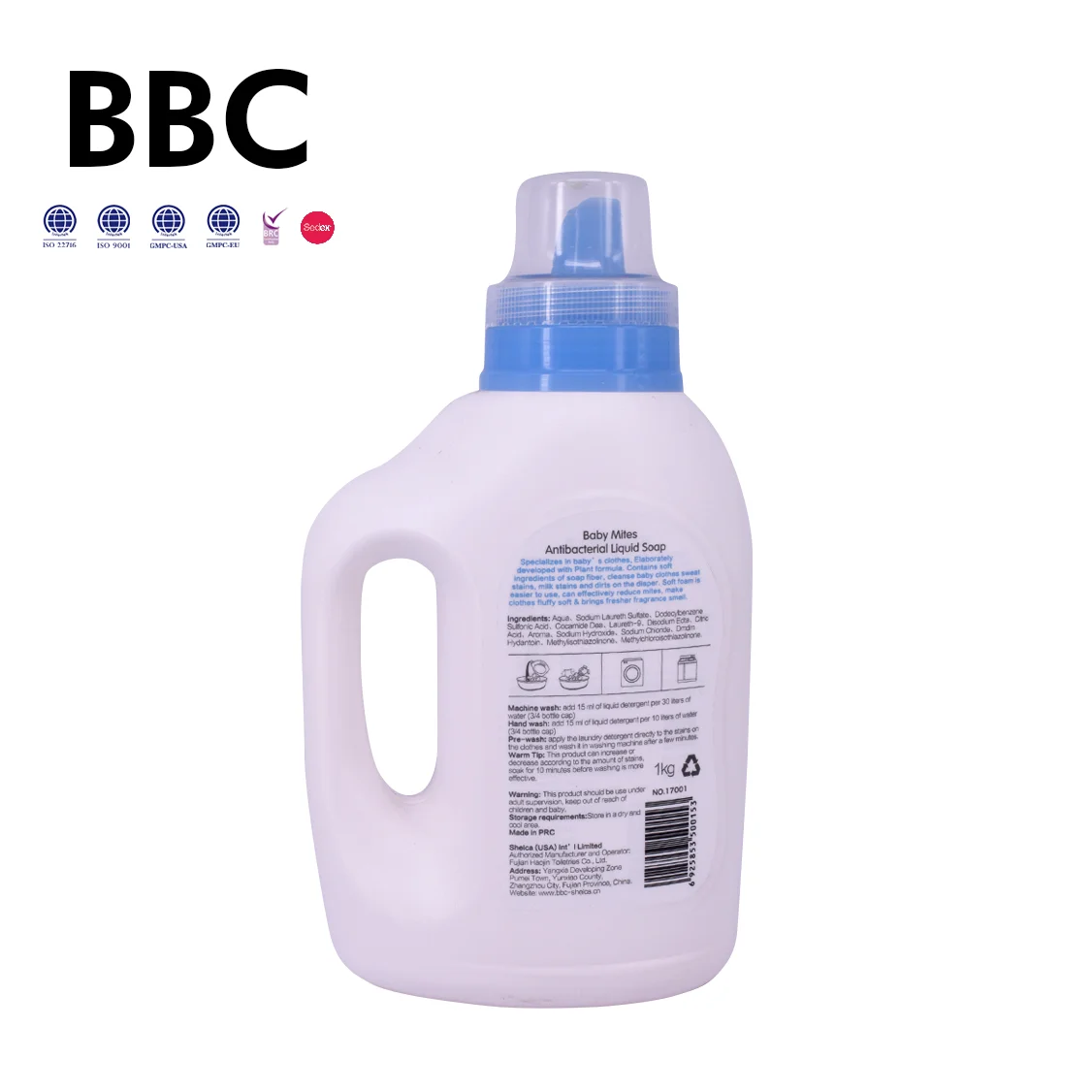 BBC 1kg Factory Direct Organic Soap Baby Clothes Laundry Detergent