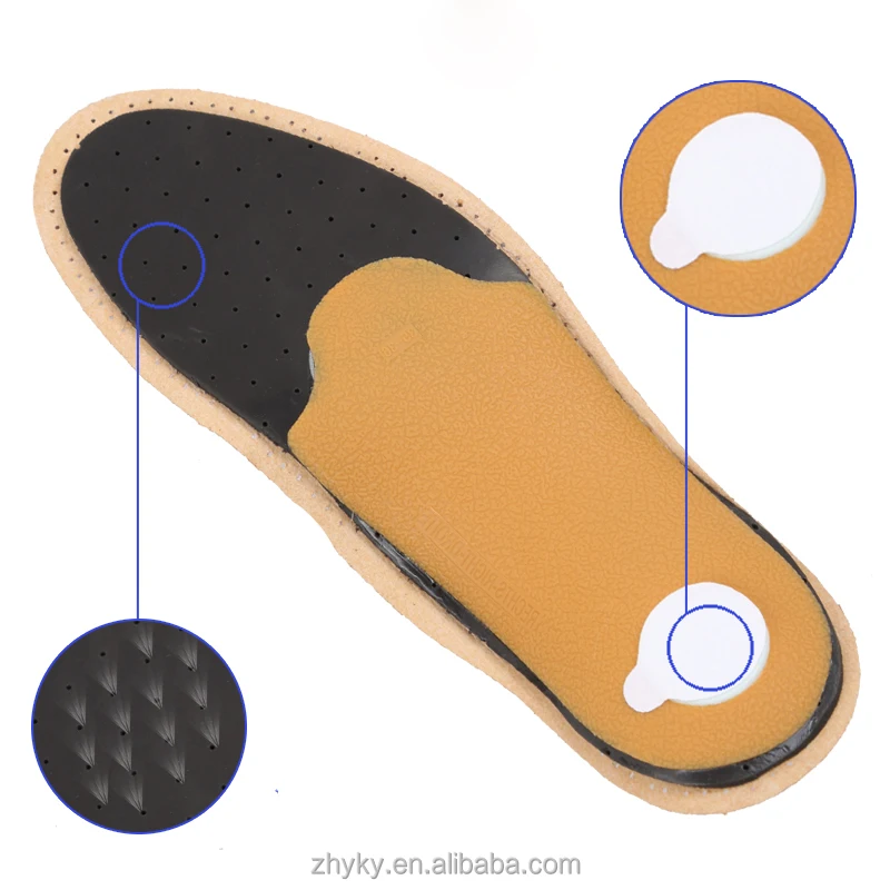 Free Sample Custom Leather Insoles Silicone Insoles