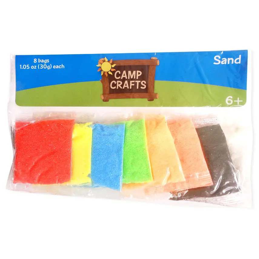Free Sample Sand Coloring Sticker Sheet for Kids Christmas Craft