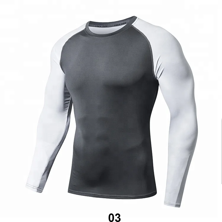 china manufacture wholesale cheap custom quick dry rash guard surf compression shirt for men