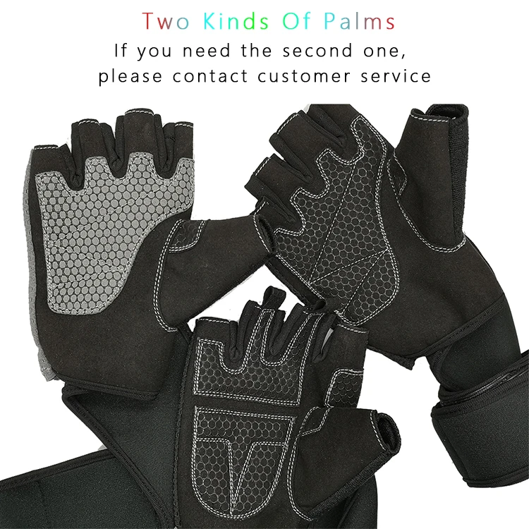 Customized Logo Available Cross Training Gym Gloves Fitness Workout Half Finger Weight Lifting Gloves