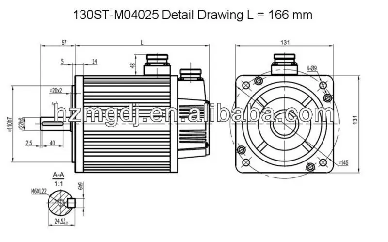 130 мм Запчасти для шлифовального станка Серводвигатель управления скоростью с драйвером 1 кВт