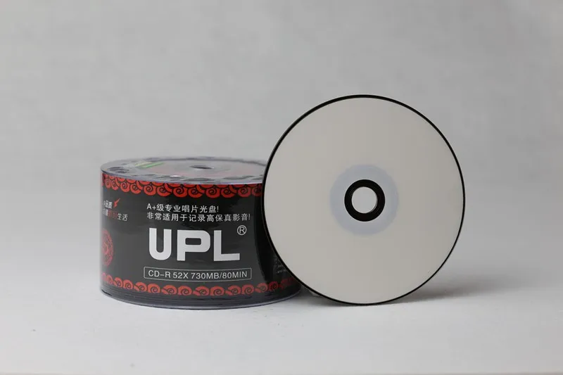 2016 hot sale black inkjet printable cd-r 52X 700MB 80min CD be used car