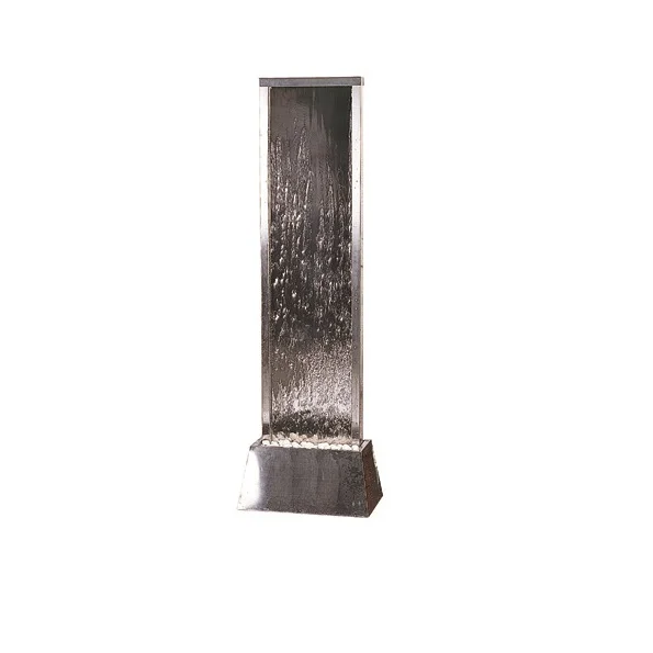 Factory price best sale indoor decoration stainless steel glass waterfall and fountains for home