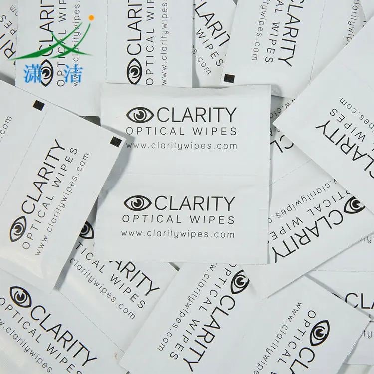 
OEM&ODM Custom Logo Pre Moistened Optical Computer/Camera/Glasses Lens Cleaning Wet Wipes 