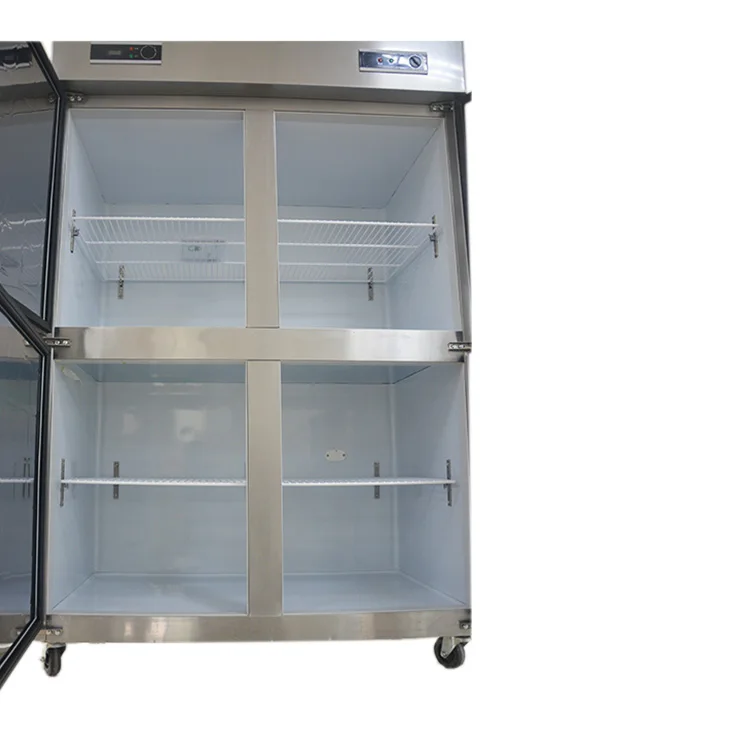  Double Temperate Kitchen Refrigerator Commercial Four Door Deep Freezer For
