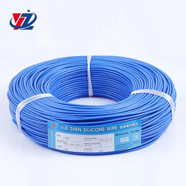 Бесплатный образец бескислородная медная проволока 14AWG ПВХ или силиконовый кабель высокотемпературный нагревательный