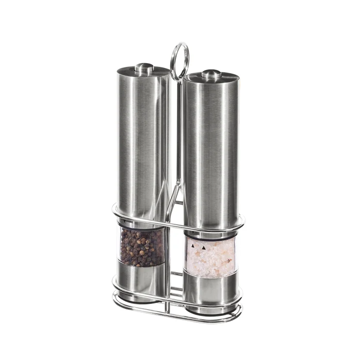 Factory New Product Battery Operated Salt and Pepper Grinder Set