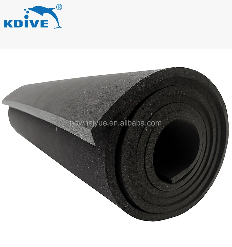 3mm 4mm 5mm Super Stretch Customer Fabric Flexibility Neoprene Rubber Sheet
