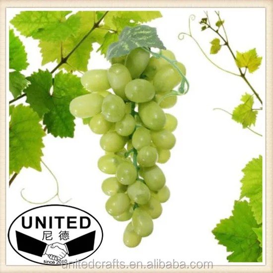 Artificial Grapes Plastic Rubber Fake Fruit Home Decor Wine Vegetable Bunch