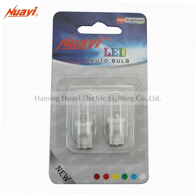 Автомобильная блистерная упаковочная лампа T10 WEDGE - C- 1led, светодиодная лампа для приборной панели