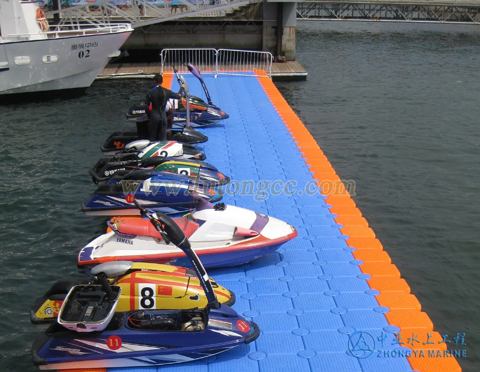 Plastic dry dock pontoon