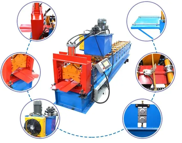 galvanized metal roof ridge cap roll forming machine