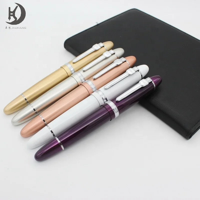 jinhao 159 high quality heavy chunky advertising calligraphy writing pen custom logo promotional fountain pen