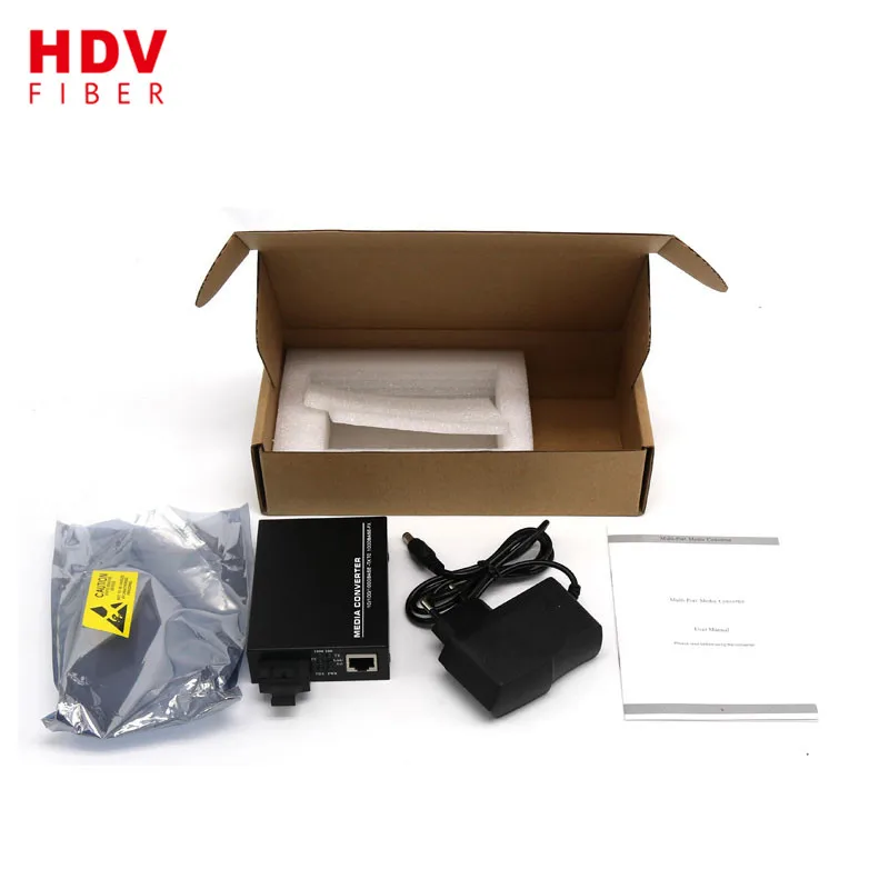 High Quality 1000M Media Converter 20km Fiber Optic Compatible Huawei Media Converter Price