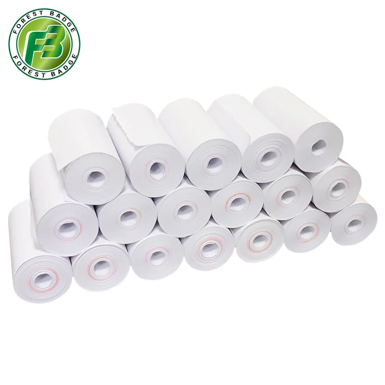 Factory Price Custom Thermal Pos Paper Roll Cash Register Paper 57x40mm 70gsm Single White Coreless OEM & ODM about 6.6 Meters