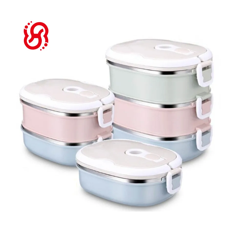 
Cheap Price High Quality Thermal Stainless Steel Insulated Divided Lunch Box Container Set Retain Freshness 