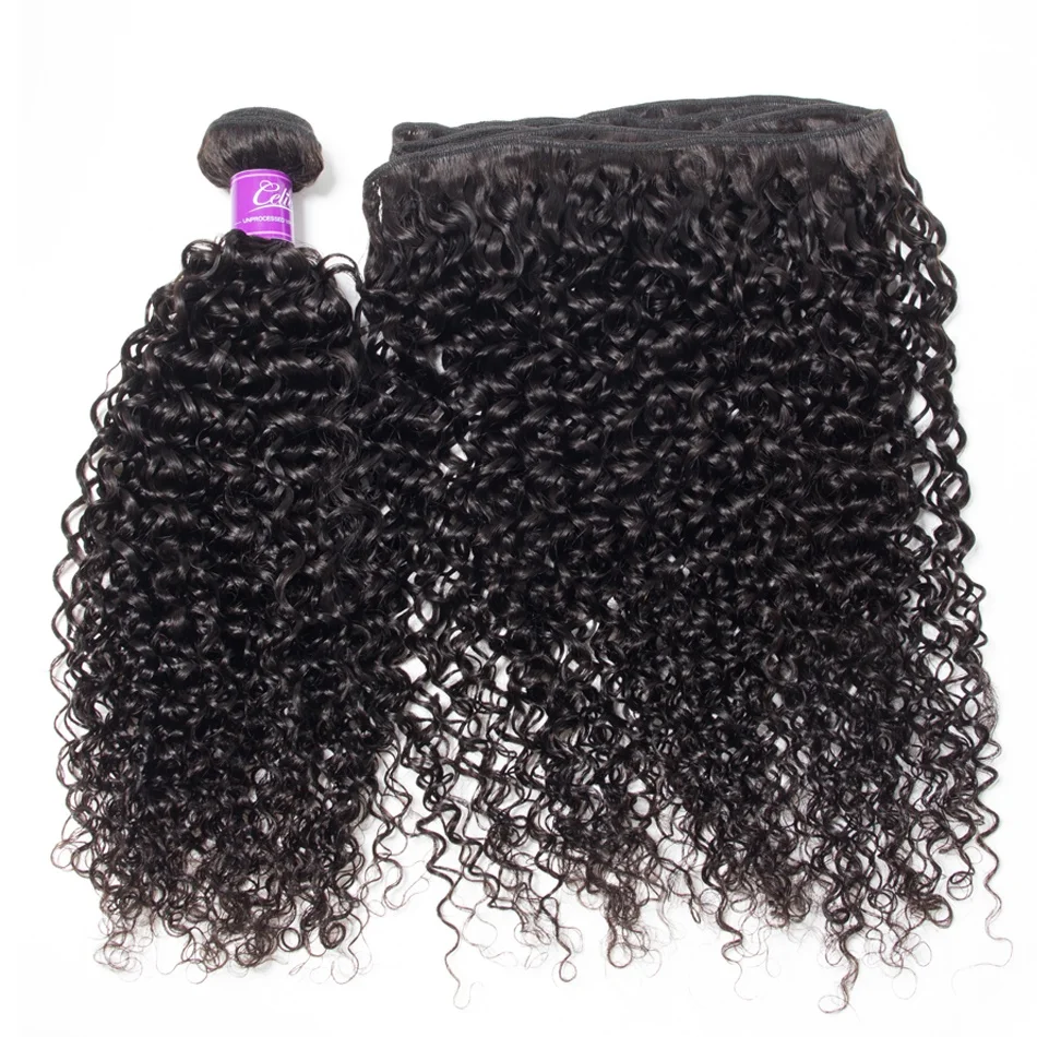 Curly Wave Human Hair 3 Bundles with 13x4 Lace Frontal Closure Indian Cuticle Aligned Virgin Curly Human Hair Extensions