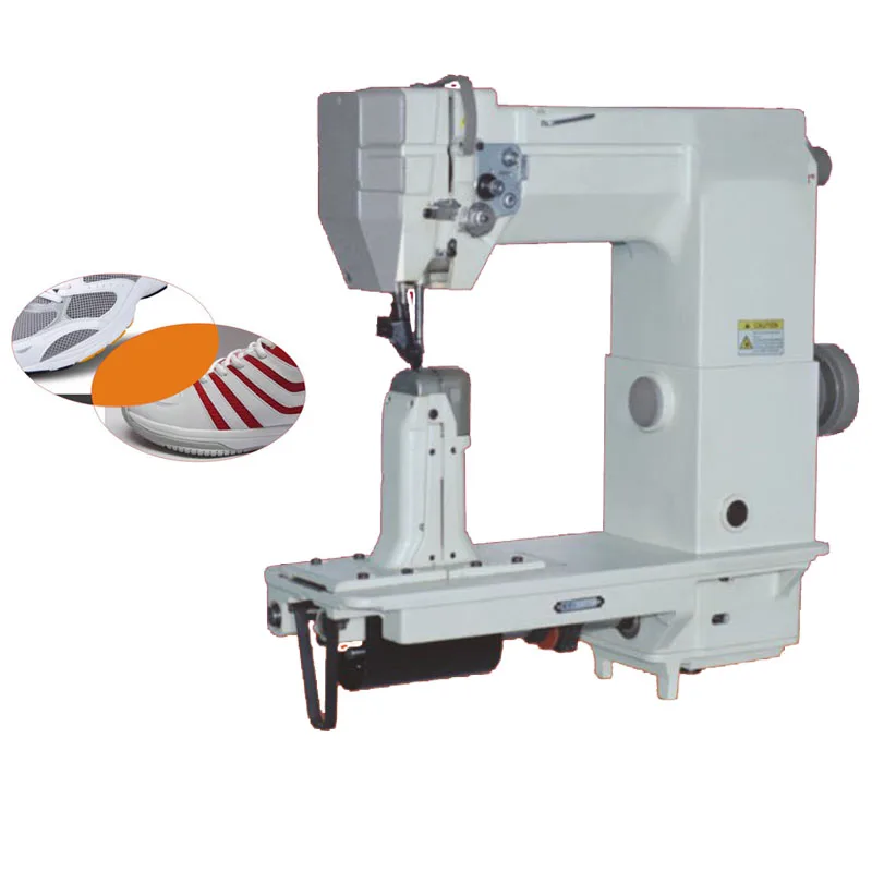 Industrial roller press foot double single needle post bed leather shoe lockstitch sewing machine