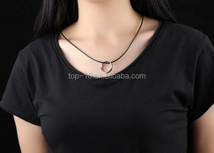 2019 Wholesale Hot Sale Simple Black Leather Chain Necklace Cord 2 Size With Stainless Steel Lobster Clasps Extender Unisex Gift