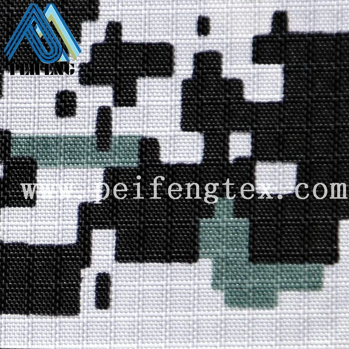 210D 100% nylon oxford ripstop custom design printed military uniform fabric