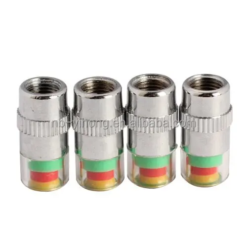 
4PCS Car Auto Tire Pressure Monitor Tire Gage Alert Sensor Indicator Valve Caps 