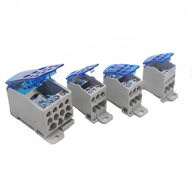 UKK Series Din Rail Unipolar Junction Box Power  Distribution Block LW UKK-80