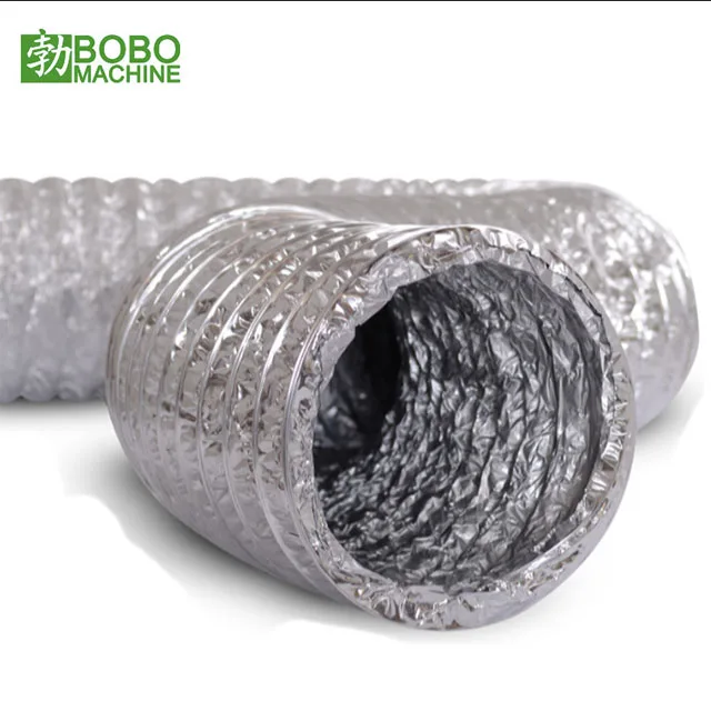 HVAC Fire Resistant Pre Insulated Pvc Flexible Aluminum Duct Making Forming Machine for Air Conditioning Ventilation