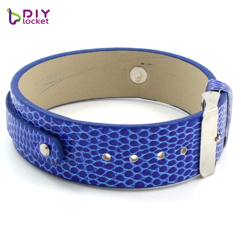 18mm PU Leather Wristband Wrist Strap Bracelets for Slide Charms Letters DIY Bracelet Accessories