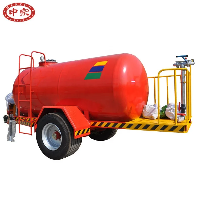 5 ton big wide tire fire fighting water tank trailer for sale