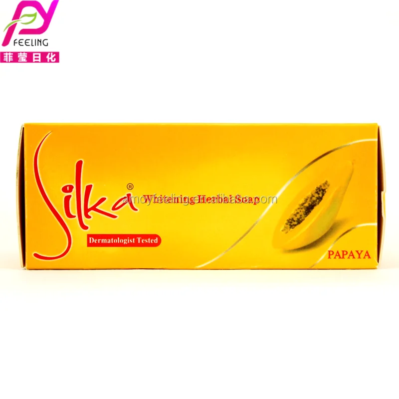  Оптовая продажа травяное косметическое Отбеливающее мыло Silka с папайей