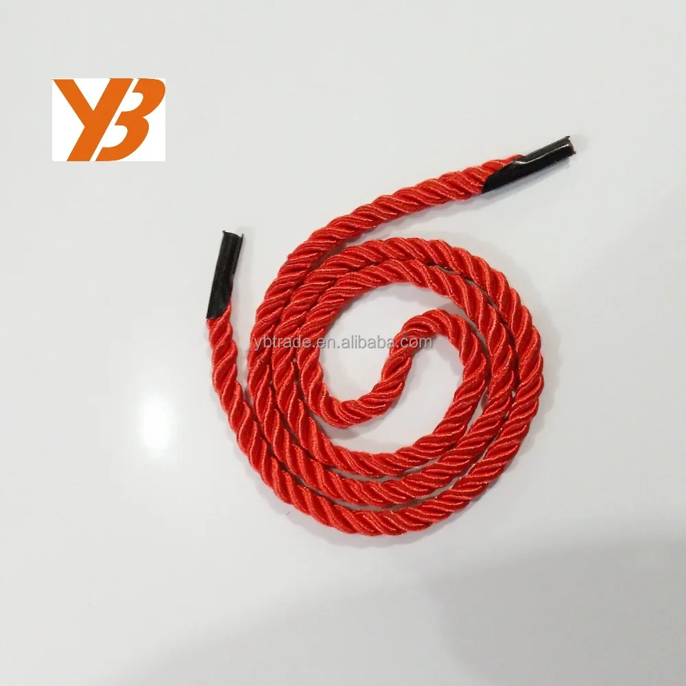 Три нити веревки/шнура с пластиковыми наконечниками для ручки сумки