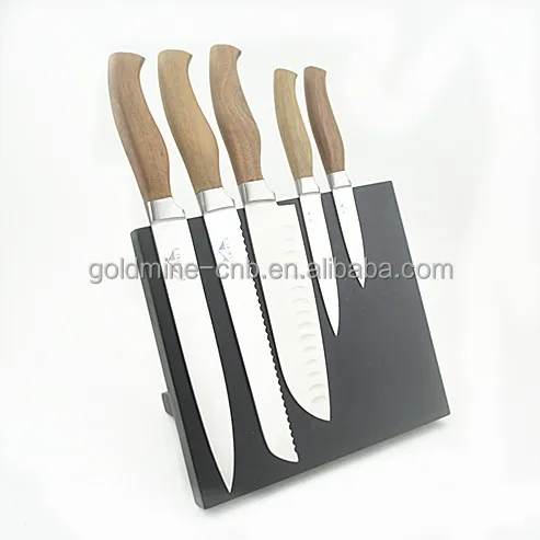 
High quality Wood handle Kitchen Line Switzerland Knife Set 5PCS Royalty Line Knife Set 