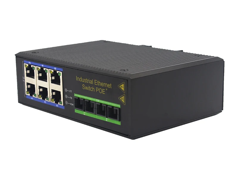China Factory  CE FCC Rohs surveillance video 6 ports RJ45 2 SC 10/100Mbps  ethernet fiber optic umanaged network switches
