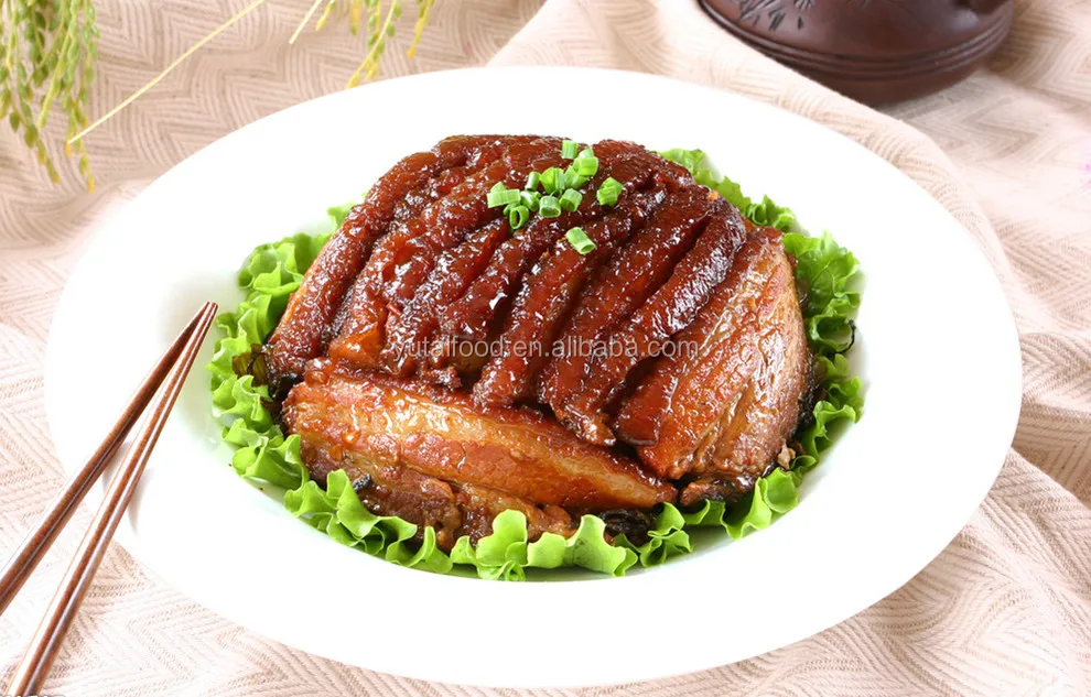 
Cans Food Canned Stewed Pork Sliced 