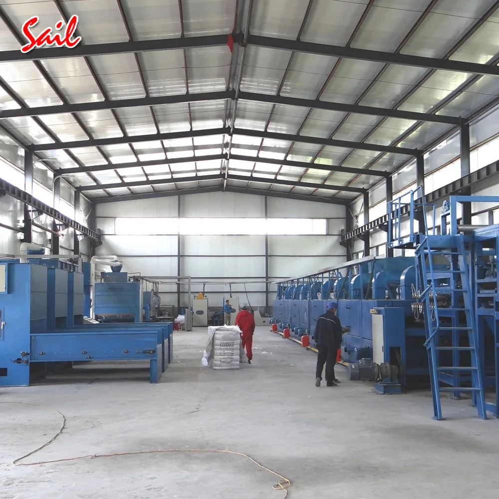 Nonwoven velour carpet hot setting stenter and back coating finishing machine